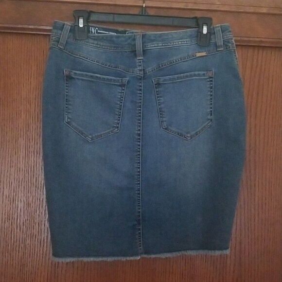 INC INTERNATIONAL CONCEPT Denim skirt size 4 - Picture 5 of 9